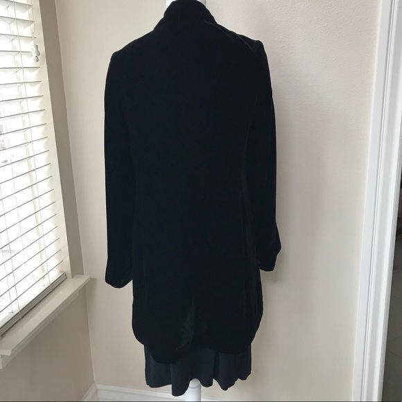 J Jill Black Velvet SET Tank Dress & Velvet Jacket Topper - Picture 2 of 8